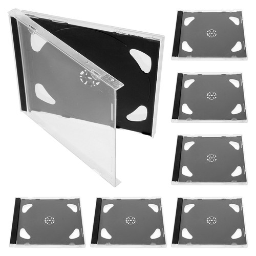 6 Pcs Plastik -CD -Scheibebox Disc-Organizer CD-Aufbewahrungshalter - Photo 8/12