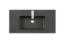James Martin Vanities SWB-S35.4 35.4" Solid Surface Vanity Top - Black
