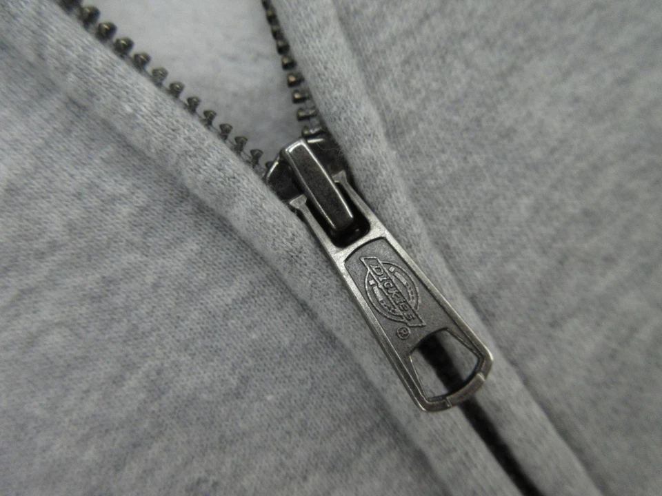 Dickies Hoodie Mens 4XLT Gray Full Zip Fleece Lined Sweatshirt Warm 4XL Tall - Image 3 of 4