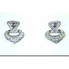 Le Vian 18K White Gold Dangle/Drop Earrings for Women 1/2 cts White Diamonds — photo 1
