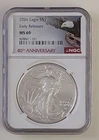 2026 AMERICAN SILVER EAGLE ER NGC MS69 40TH ANNIVERSARY SKU 8688411-051