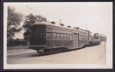 Chicago Surface Lines trolley #9038 photo shuttled at 77th St Yard by Work Car