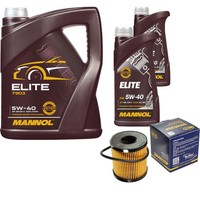 Inspektionspaket 7L Mannol 5W-40 FüR Peugeot 206 CC 1.6 16V 1.4I 1.1I 207 Mini