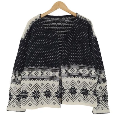 Strickjacke Nordic Scandinavian Fair Isle Vintage Warm Sk6 Größe XL - Bild 1 von 4