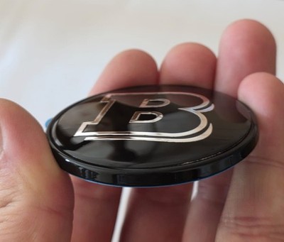 Brabus Emblem 57 mm Plakette  Logo Hinten für Mercedes G, Smart 451 453