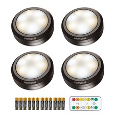 Puck Lights with Remote Control, Wireless LED Puck Light for Kitchen,Battery ...