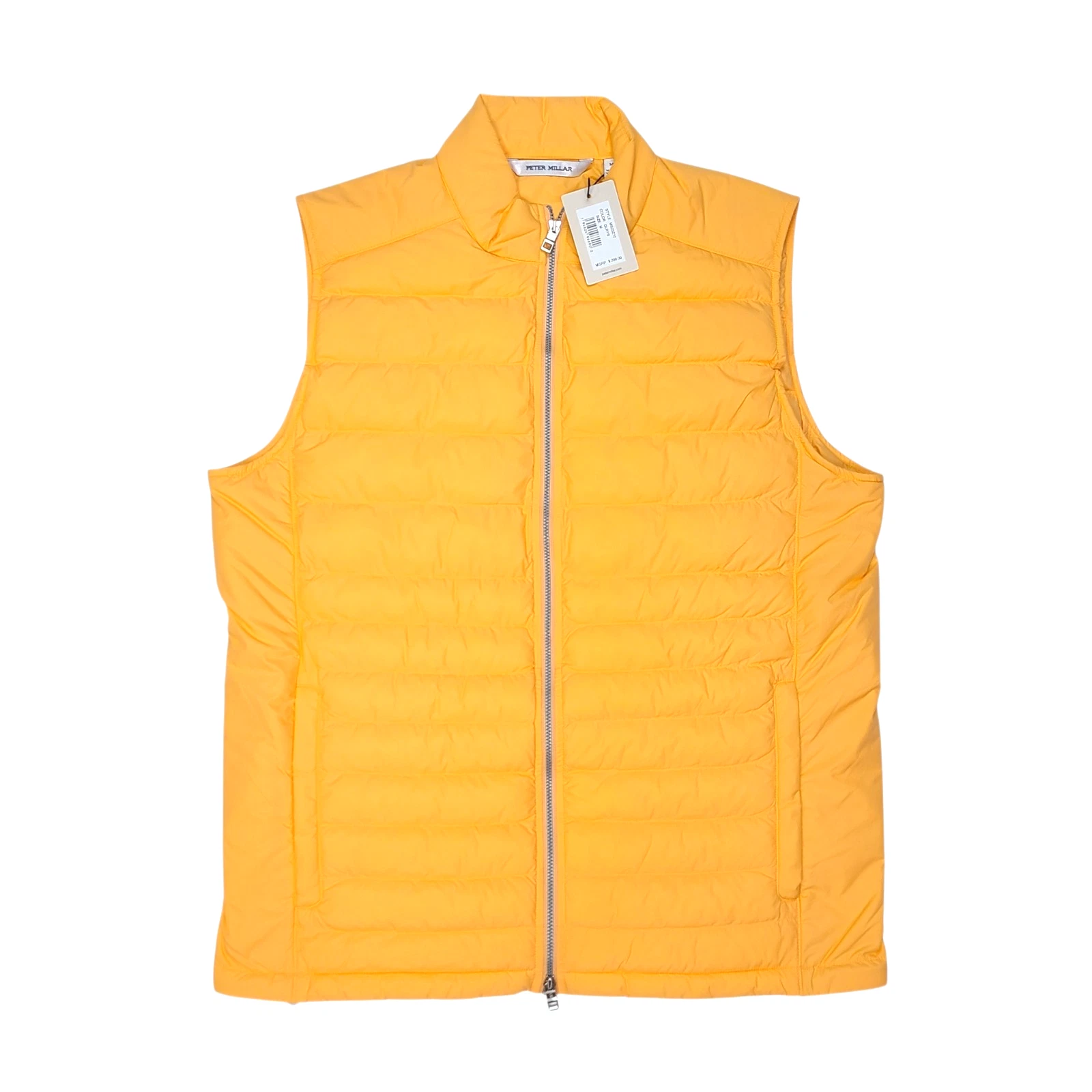 Peter Millar Men Medium Vest Crown Elite Light Puffer Full Zip Insulated Quilted