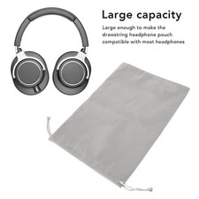 5Pcs Headphone Pouch Bag Large Capacity Drawstring Lightweight