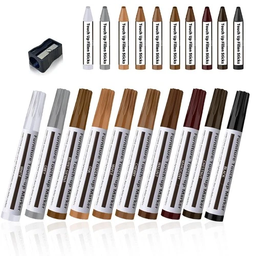 Repair Pen Wooden Furniture Floor Scratch Repair Markers and Wax Sticks Set o... - Picture 1 of 6