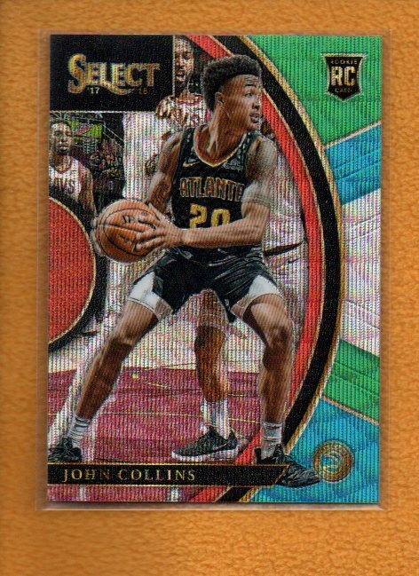 John Collins 2017-18 Panini Select Rookie BK Concourse Tri-Color Prizms RC #45