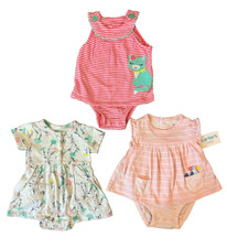 Baby Girl Clothes Lot 3 Months Dresses Rompers Summer Outfits Bundle Cat Bird