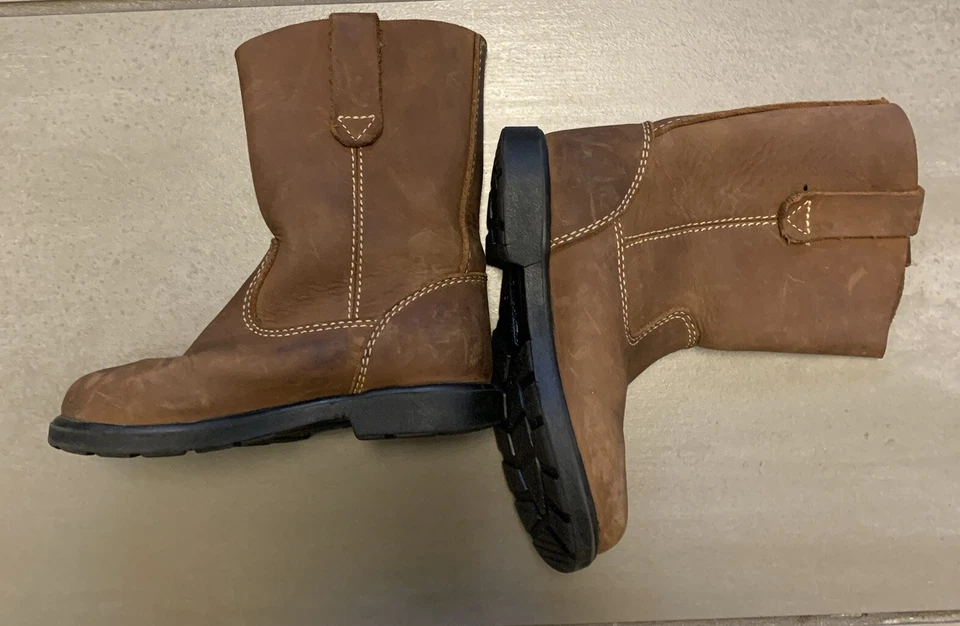 Blundstone Kids Boots Youth Child Size 6 Tan Leather Excellent - Image 2 of 4