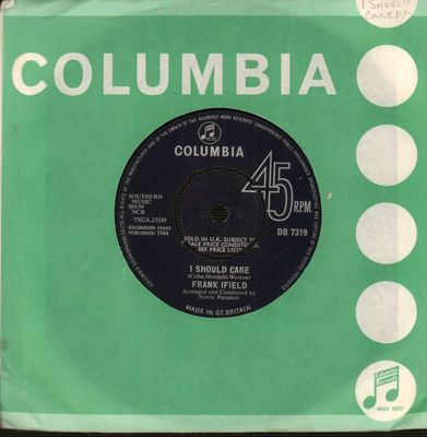 Frank Ifield(7'' Vinyl)I Should Care/ Another Cup Of Coffee-Columbia-DB -VG/Ex