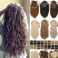 Real Natural Touppee Topper Hair Piece Full Head Clip In as real Hair Extensions