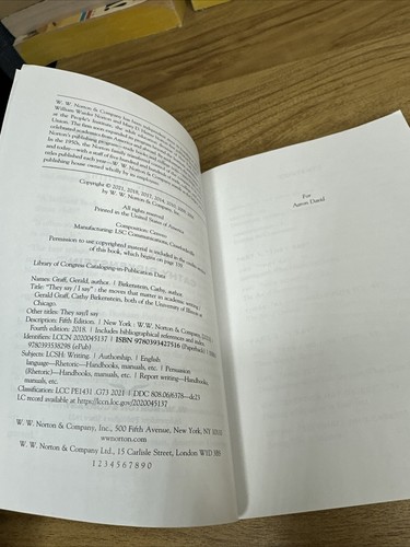 They Say / I Say with Readings 5TH Edition - VGC Paperback - Picture 9 of 14