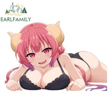 EARLFAMILY 5.1" Anime Kawaii Ilulu Waifu Car Decals Vinyl Windows Laptop Sticker