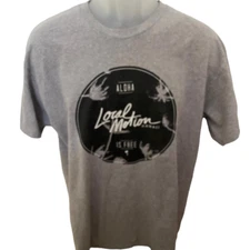 LOCAL MOTION Hawaii “Aloha Is Free” Hawaiian Tee Shirt Men L Large