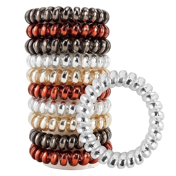 Banda de goma cuerda de pelo cable de teléfono pelo bandas elásticas multicol...