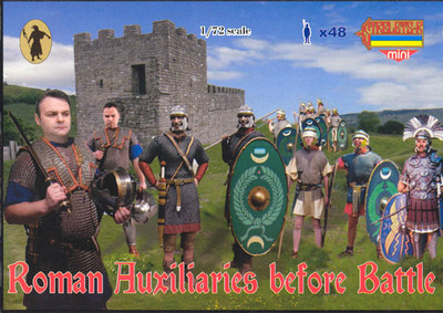 Strelets-R 1/72 M033 Roman Auxiliaries Before Battle (48 Figures, 12 Poses)