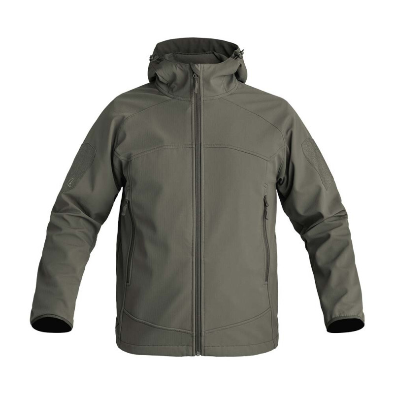 Veste softshell instructor vert olive pour agents de surveillance en patrouille