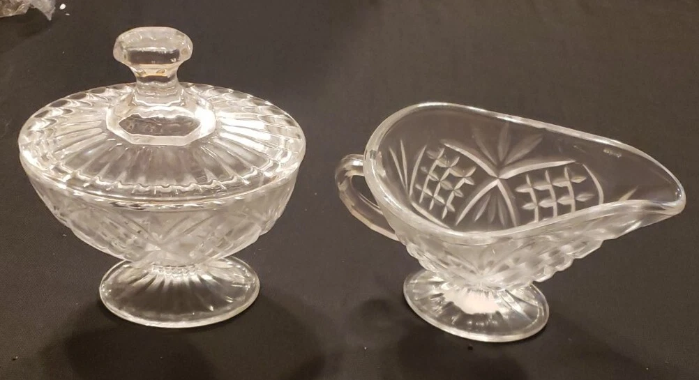 Dublin Crystal Sugar & Creamer Set - Thumbnail 2