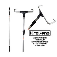 Extension Pole & 12" Frame Painting Wall Ceiling Long Handled Extendable DIY