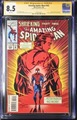 #ad AMAZING SPIDER MAN #392 CGC 8.5 SIGNATURE SERIES MARK BAGLEY **KEY** #50 HOMAGE $189.00