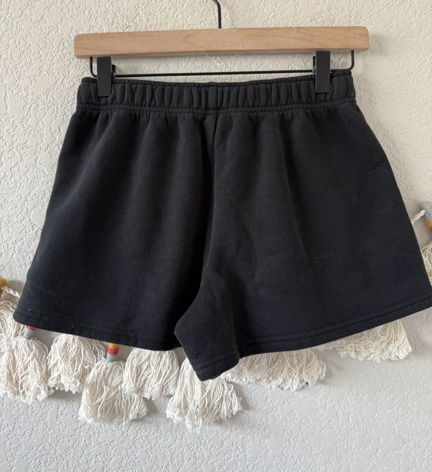 Pantalones Cortos Aerie Negro Polar Cintura Elástica Prendas de Salón Cómodas Relajadas NUEVOS CON ETIQUETAS XS Foto 2 de 4