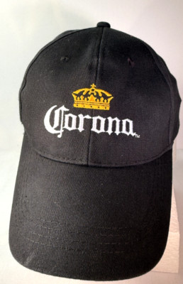 Corona Logo Embroidered Baseball Cap - BLACK