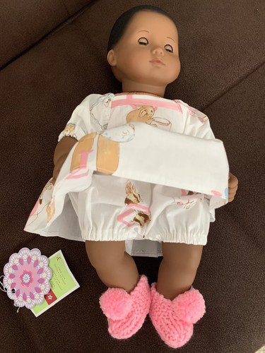 American Girl Bitty Baby African American Doll 2014 Never Played With New Outfit - Picture 4 of 9