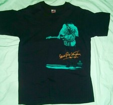 Brockum&reg; 1991 Stevie Ray Vaughan T'Shirt &bull; Metallic Embroidered Signature &bull; RARE
