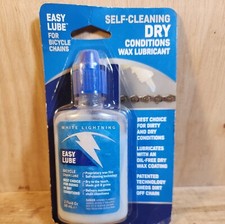 NEW White Lightning Metal Bicycle Chain LUBE Lubricant DRY WAX Road hybrid BIKE
