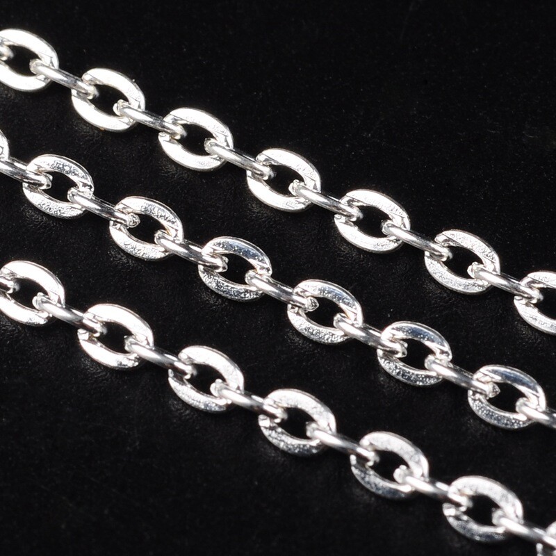 x10 Wholesale Silver Plated Lobster Clasp Necklace Chain 16",18",20",22