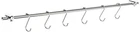 Stainless Steel Hanger Kitchen Cooking Utensil Hanging Wall Rail 58cm 6 Hooks