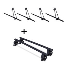 4x Fahrradtr&auml;ger ORION+Dachtr&auml;ger Tema Stahl f&uuml;r f&uuml;r Mercedes AKlasse W168 97-04