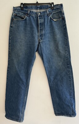 【W40 L34】usa levi's blue リーバイス 501xx Levi's 501 Original Men's Size W40 L34 Blue Straight Leg Button