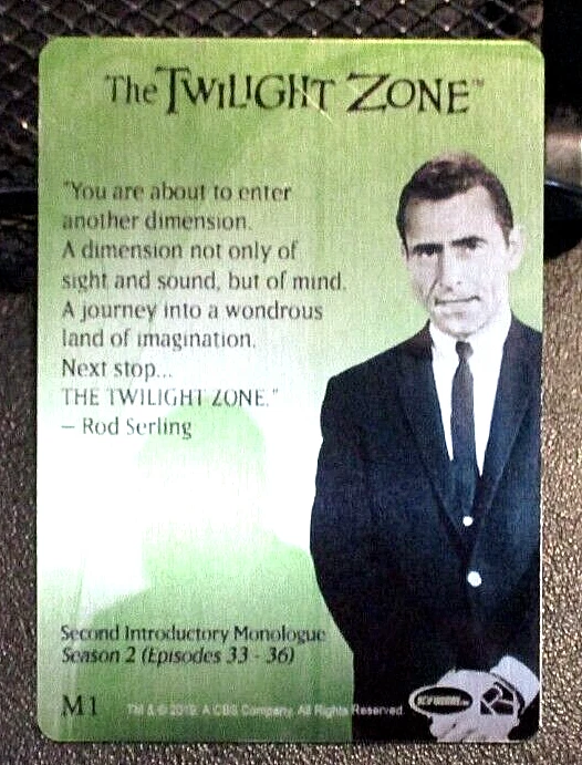 THE TWILIGHT ZONE METAL CASE TOPPER ROD SERLING EDITION M1 OPENING MONOLOGUES - Image 2 of 4