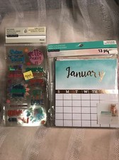 Mini Calendar Color Splash Recollections Any Year W/Stand 13pc Monthly  Sticker