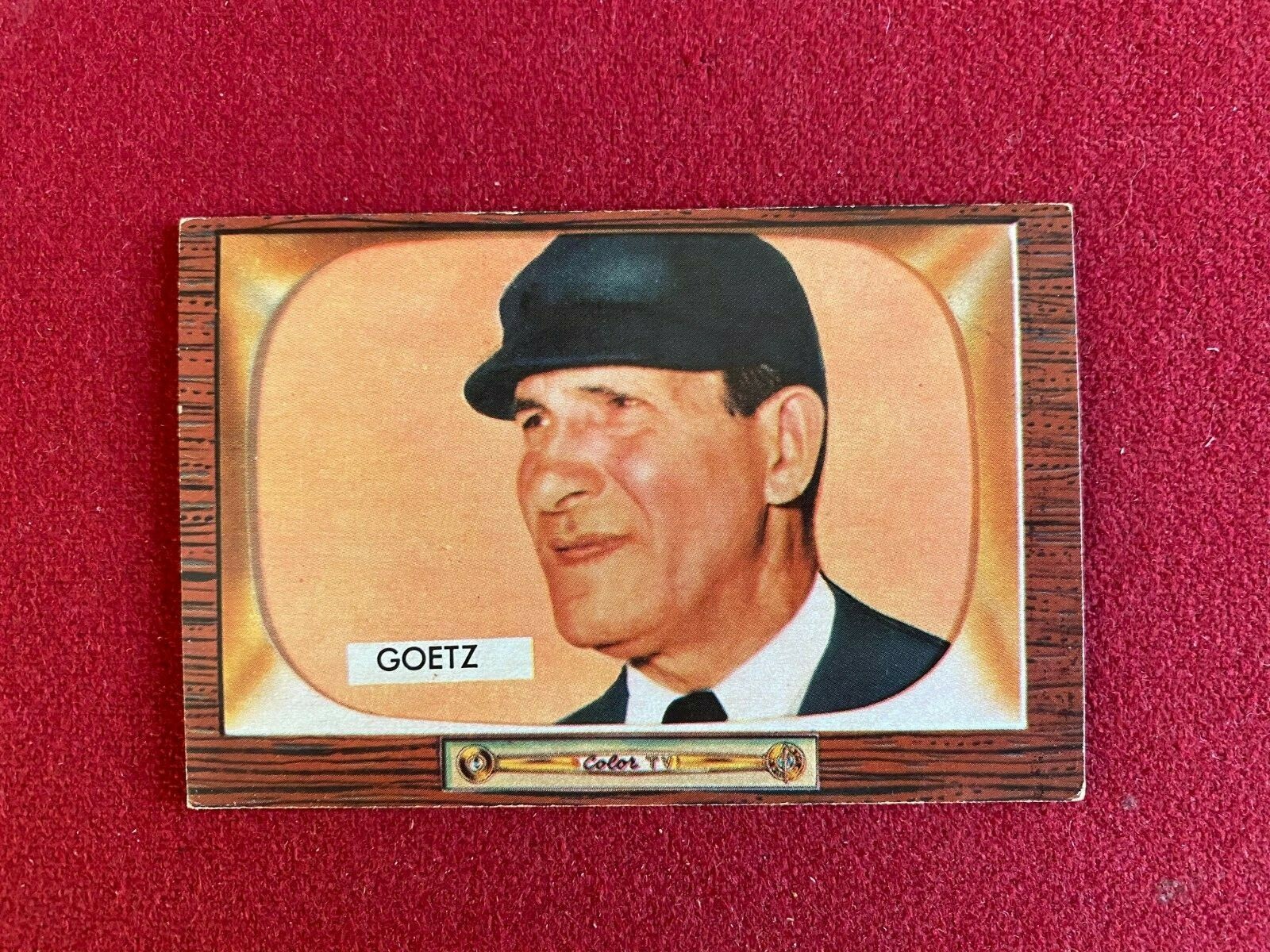 1955, Lawrence J. Goetz, Bowman Baseball Card (Vintage / Scarce) Umpire ...