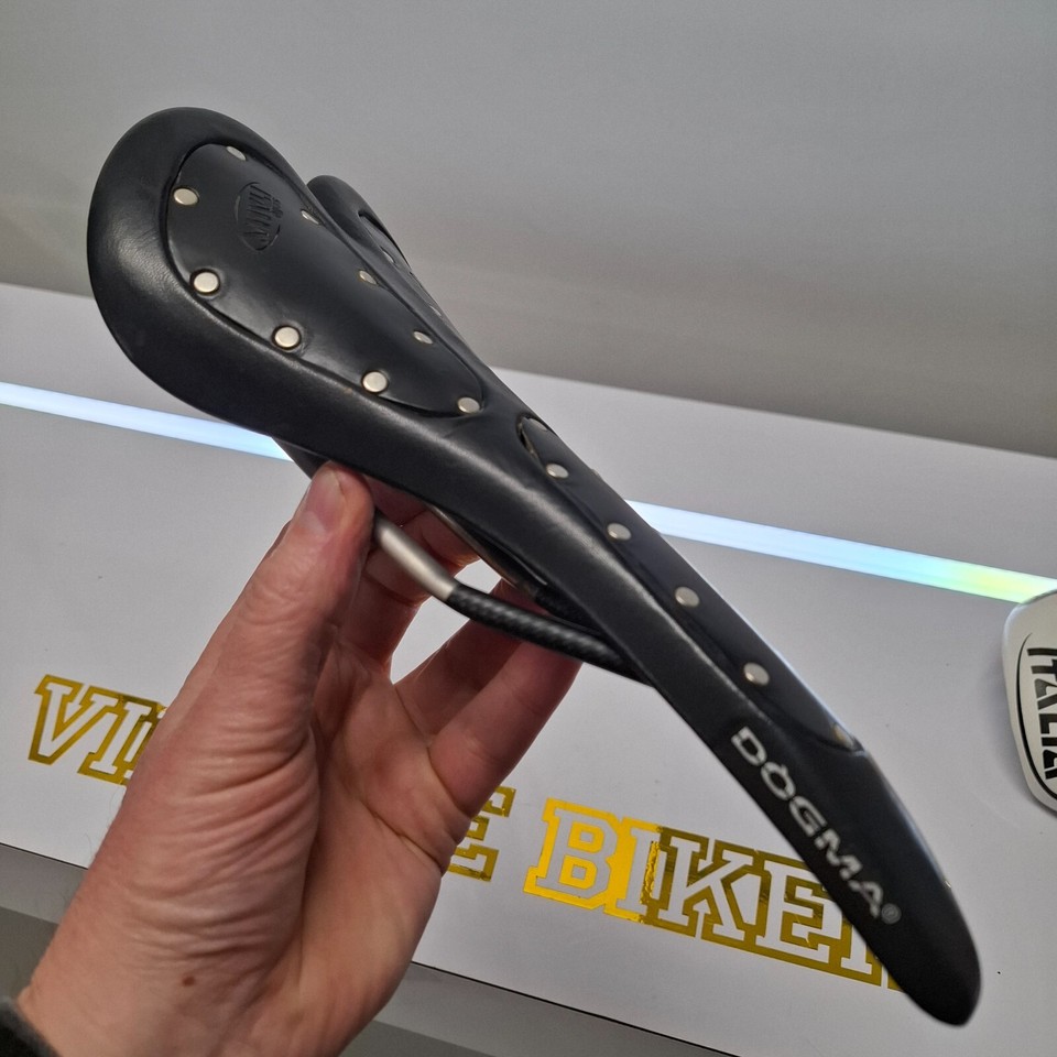 Selle Italia Storika Dogma Vintage 2003 - Selle De Vélo Course Noire - Rare, Déco/dépannage