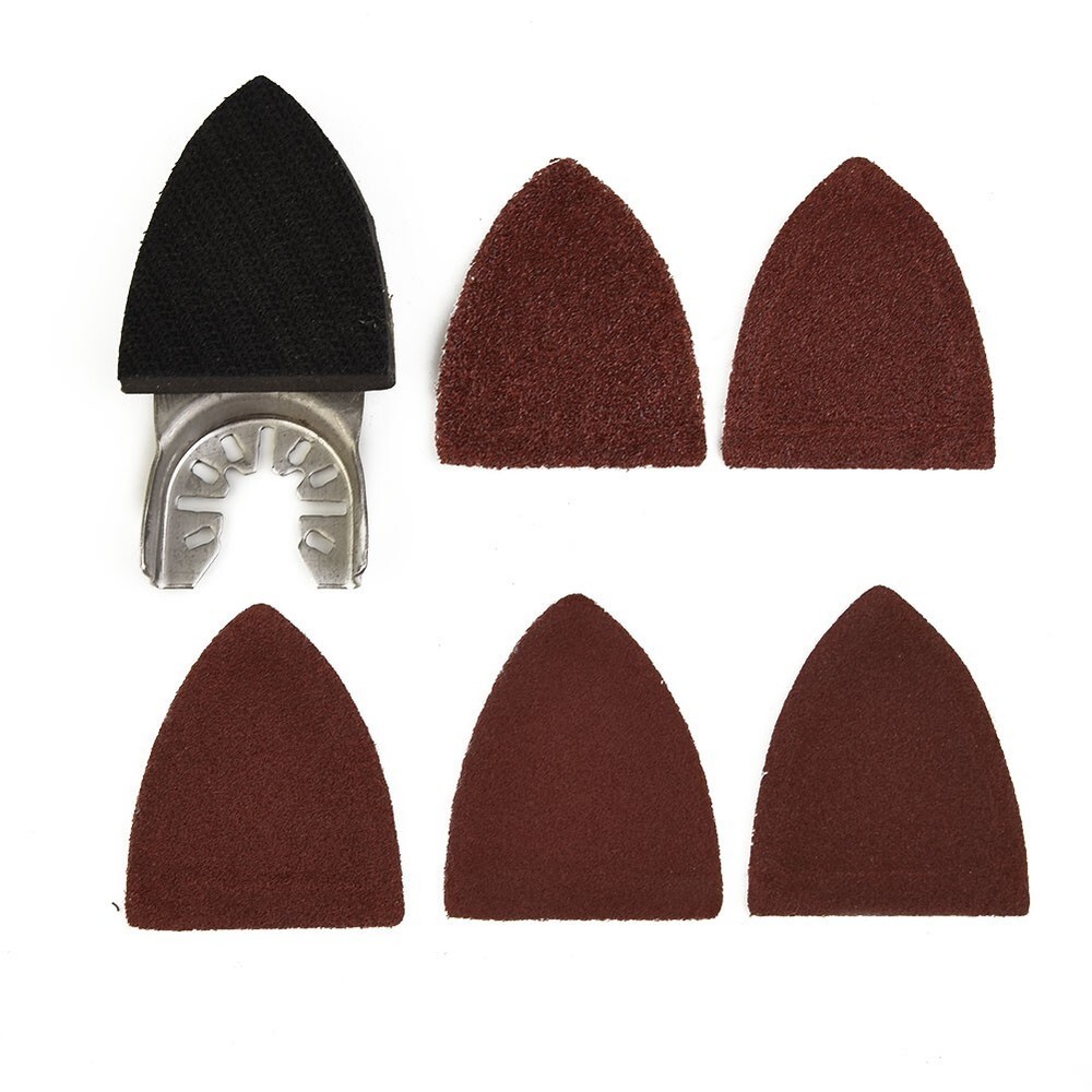 Triangular Sander Pad with 25 Sanding Sheets for Oscillating Power Tools