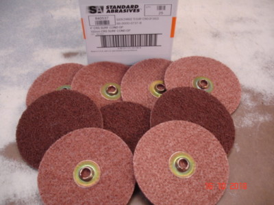 (25) 4'' Standard Abrasives 840537 Brite Rite CRS Coarse $70 Closeout Socatt