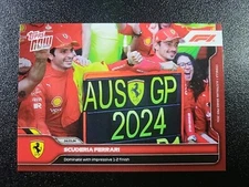 Carlos Sainz Charles Leclerc Ferrari 2024 Topps Now Formula 1 F1 Card #6 #006