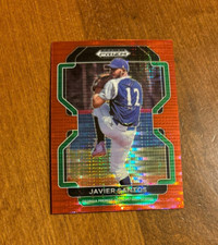 Javier Santos 2022 Prizm Draft Picks Red Pulsar PDP211 Cleveland Guardians /9