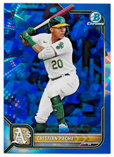 2022 Bowman Chrome CRISTIAN PACHE Sapphire Veteran Base #56