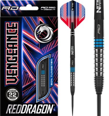 Reddragon Vengeance Blue 90% Steeldarts 22/24 Gramm