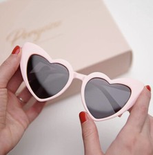 pink heart sunglasses bachelorette party wedding bridal retro gift