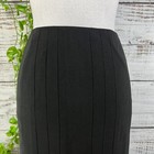 Anne Klein Skirt size 4 Classic Black Wool Kick Pleats A Line Knee Career Modest — photo 5