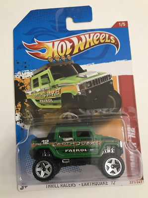 Hot Wheels Thrill Racers Earthquake '12 - HUMMER H2 NEW