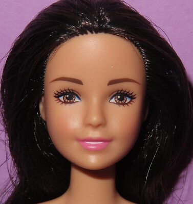 Barbie Cookie Swirl C Tori Head Social Media Brunette Nude Doll for